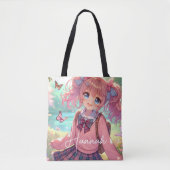 Hübsches Anime-Girl Tasche (Vorderseite)