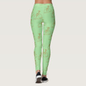 Hübsches Apple Green Mountain Biking Muster Leggings (Rückseite)