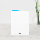 Hübsches Aqua Blue (Rückseite)