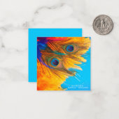 Hübsches Aqua Blue Mitteilungskarte (Vorderseite/Rückseite Beispiel)