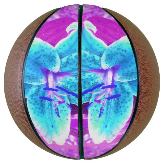 Hübsches Aqua Blue Stargazer Livio Lila Basketball (Vertikal)