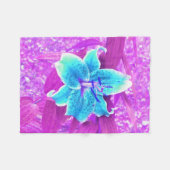 Hübsches Aqua Blue Stargazer Livio Lila Fleecedecke (Vorderseite (Horizontal))