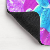 Hübsches Aqua Blue Stargazer Livio Lila Mousepad (Ecke)