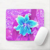 Hübsches Aqua Blue Stargazer Livio Lila Mousepad (Mit Mouse)