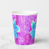 Hübsches Aqua Blue Stargazer Livio Lila Pappbecher (Rechts)