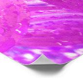 Hübsches Aqua Blue Stargazer Livio Lila Poster (Ecke)