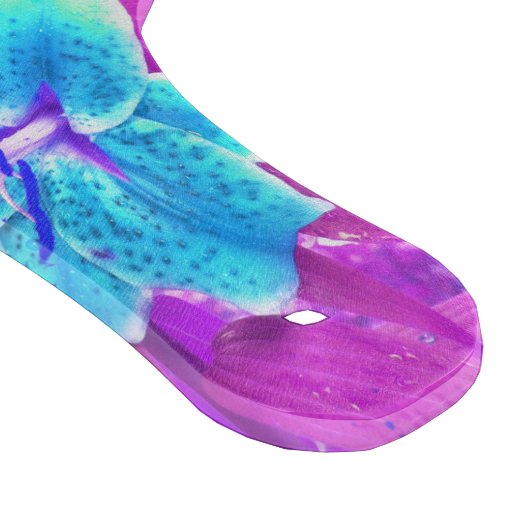 Hübsches Aqua Blue Stargazer Livio Lila Schneidebrett (Ecke)