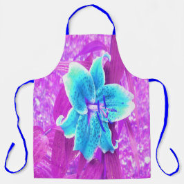 Hübsches Aqua Blue Stargazer Livio Lila Schürze