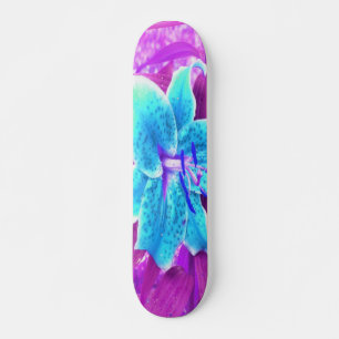 Hübsches Aqua Blue Stargazer Livio Lila Skateboard