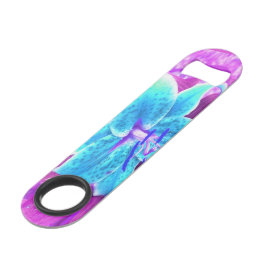 Hübsches Aqua Blue Stargazer Livio Lila Speed Flaschenöffner