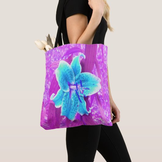 Hübsches Aqua Blue Stargazer Livio Lila Tasche (Von Nahem)