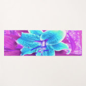 Hübsches Aqua Blue Stargazer Livio Lila Yogamatte (Vorderseite (Horizontal))