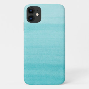 Hübsches Aqua Blue Watercolor Ombre Muster Case-Mate iPhone Hülle
