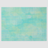 Hübsches Aqua Green Strip Wasserfarbe Seidenpapier (Vorderseite)