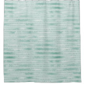 Hübsches Aqua Mint Glitzy Glitzer Duschvorhang (Vorderseite)