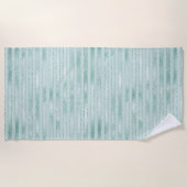 Hübsches Aqua Mint Glitzy Glitzer Strandtuch (Vorderseite)