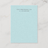 Hübsches Aqua Turquoise Blue Jewelier Earring Disp Visitenkarte (Rückseite)