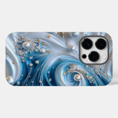 Hübsches Aquamarines Aqua Türkis Geode Rock Case-Mate iPhone Hülle (Rückseite (Horizontal))