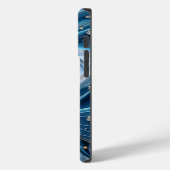 Hübsches Aquamarines Aqua Türkis Geode Rock Case-Mate iPhone Hülle (Rückseite / Links)