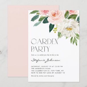 Hübsches Aquarell Blumenladen Party Einladung