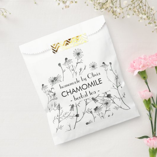 Hübsches Aquarell Chamomile Tee Geschenktütchen (Versiegelt)