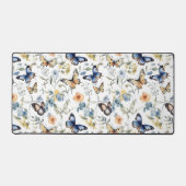 Hübsches Aquarellbutterfly-Muster Schreibtischunterlage (Vorderseite)