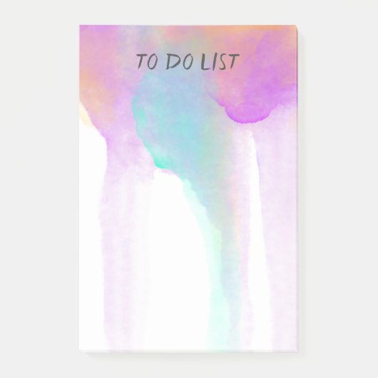 hübsches Aquarelldesign - Sonderanweisung Post-it Klebezettel (Vorderseite)