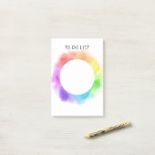 hübsches Aquarelldesign - Sonderanweisung Post-it Klebezettel (Auf Schreibtisch)