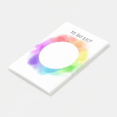 hübsches Aquarelldesign - Sonderanweisung Post-it Klebezettel (angewinkelt)