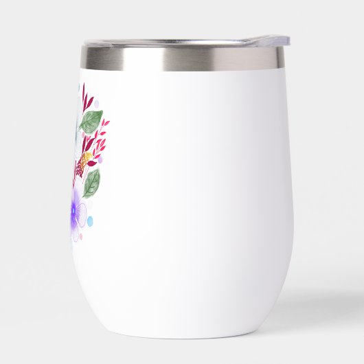 Hübsches Aquarellfarben-Bouquet Monogramm (Links)