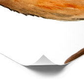 Hübsches Aquarellhörnchen auf einem Zweig mit Beer Poster (Ecke)