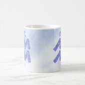 Hübsches Aquarius Astrologie Signieren Personalisi Kaffeetasse (Mittel)