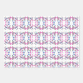 Hübsches, aus Petalen bestehendes Umschlagpapier Geschenkpapier Set (Vorderseite 3)