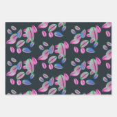 Hübsches, aus Petalen bestehendes Umschlagpapier Geschenkpapier Set (Vorderseite 2)