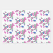 Hübsches, aus Petalen bestehendes Umschlagpapier Geschenkpapier Set (Vorderseite)