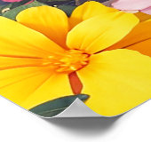 Hübsches Ausrichten der Schmetterlingsdarstellung Poster (Ecke)