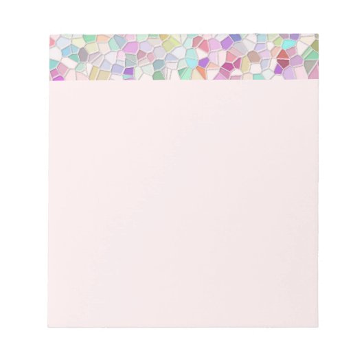 Hübsches Ausschneiden des Glases Notepad Pink Notizblock (Vorderseite)