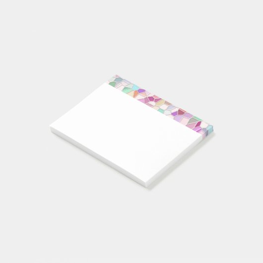 Hübsches Ausschneiden von Glas Notepad Weiß Post-it Klebezettel (angewinkelt)