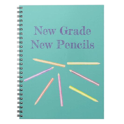 Hübsches Back-to-School-Notebook Notizblock (Vorderseite)