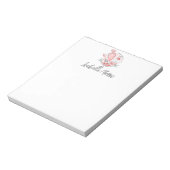 Hübsches Backgebäck Personalisiert Notizblock (Rotiert)