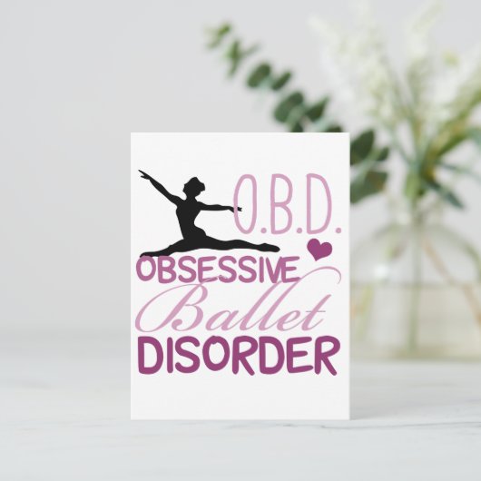 Hübsches Ballet Postkarte (Stehend Vorderseite)