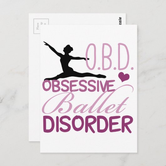 Hübsches Ballet Postkarte (Vorne/Hinten)