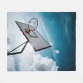 Hübsches Basketballdesign Fleecedecke (Vorderseite (Horizontal))