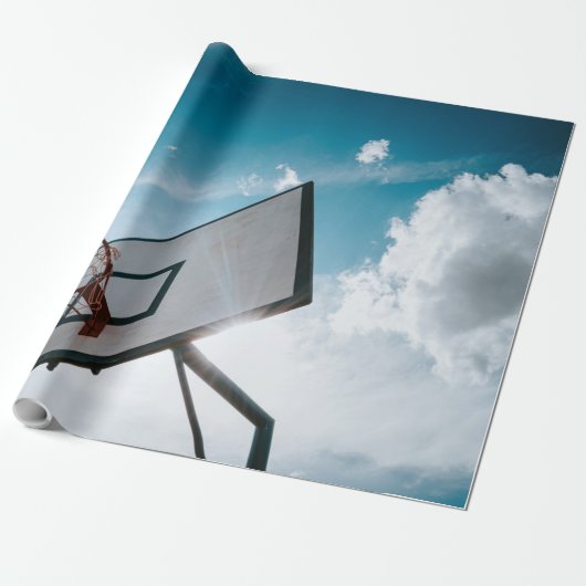 Hübsches Basketballdesign Geschenkpapier (Ungerollt)