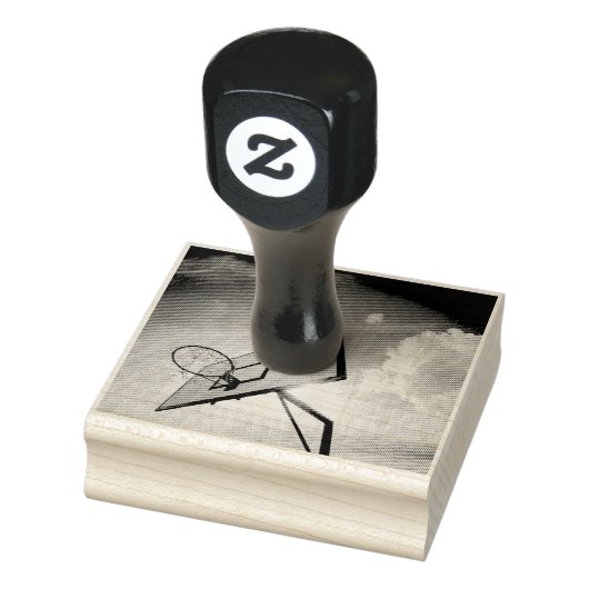 Hübsches Basketballdesign Gummistempel (Stempel)