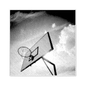 Hübsches Basketballdesign Gummistempel (Prägung)