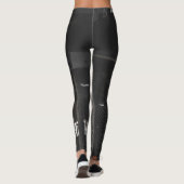 Hübsches Basketballdesign Leggings (Rückseite)