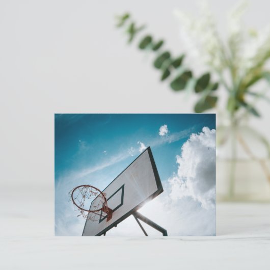 Hübsches Basketballdesign Postkarte (Stehend Vorderseite)