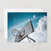 Hübsches Basketballdesign Postkarte (Vorne/Hinten)