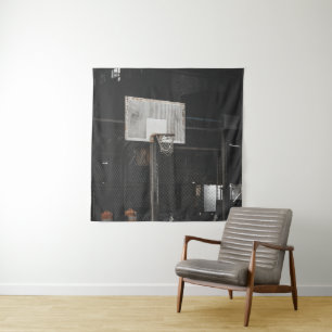 Hübsches Basketballdesign Wandteppich